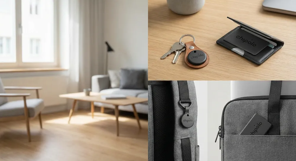 Chipolo Tracker in verschiedenen Alltagssituationen